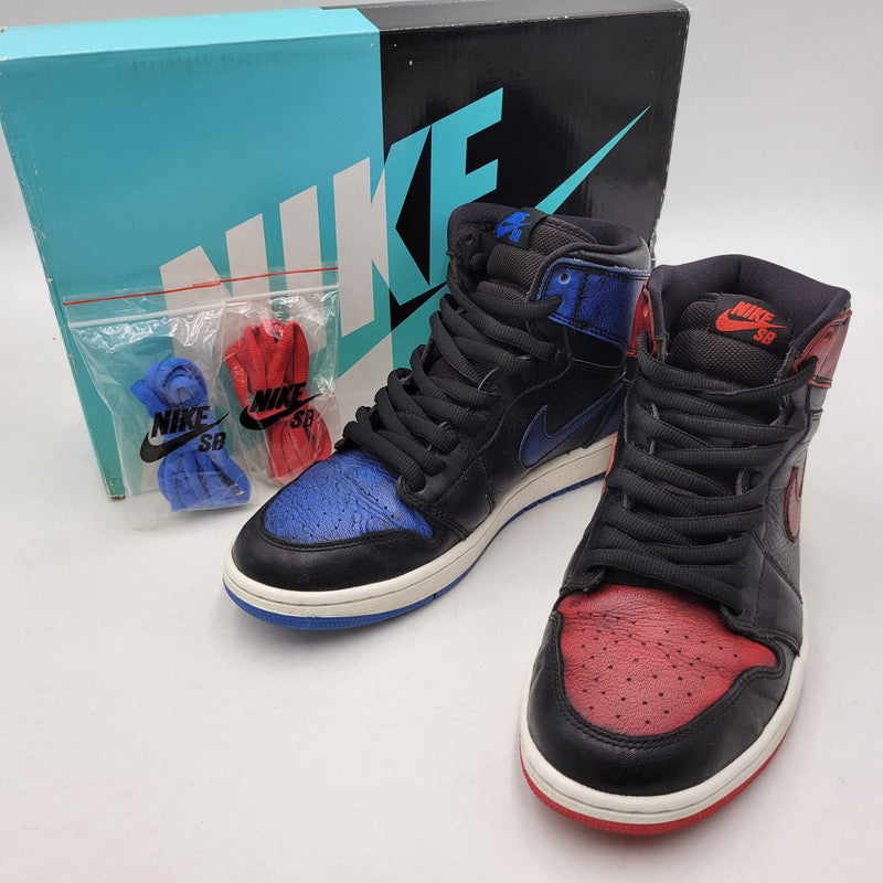 【中古品】【メンズ】 NIKE SB ナイキエスビー JORDAN 1 SB QS 653532-002 ジョーダン1 SB QS スニーカー シューズ 靴 160-260618-as-05-izu サイズ：26.5cm カラー：ブラック×レッド×ブルー 万代Net店