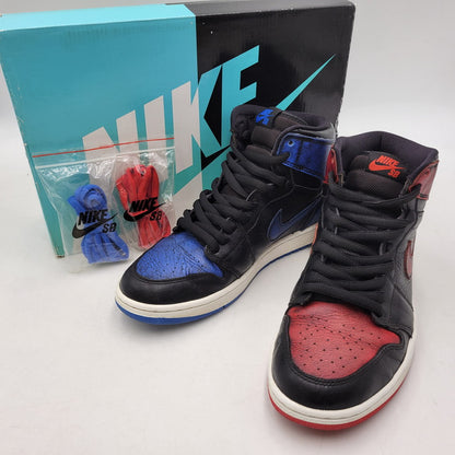 【中古品】【メンズ】 NIKE SB ナイキエスビー JORDAN 1 SB QS 653532-002 ジョーダン1 SB QS スニーカー シューズ 靴 160-260618-as-05-izu サイズ：26.5cm カラー：ブラック×レッド×ブルー 万代Net店