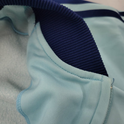 【中古品】【メンズ】 OLD ADIDAS オールド アディダス ADA-04F 西ドイツ製 デサント期 ATP TRACK JACKET トラック ジャケット アウター 146-260617-kh-15-izu サイズ：4 カラー：ライトブルー×ブルー 万代Net店