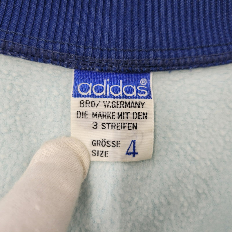 【中古品】【メンズ】 OLD ADIDAS オールド アディダス ADA-04F 西ドイツ製 デサント期 ATP TRACK JACKET トラック ジャケット アウター 146-260617-kh-15-izu サイズ：4 カラー：ライトブルー×ブルー 万代Net店