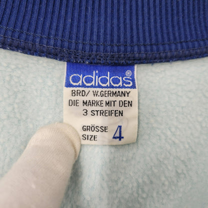 【中古品】【メンズ】 OLD ADIDAS オールド アディダス ADA-04F 西ドイツ製 デサント期 ATP TRACK JACKET トラック ジャケット アウター 146-260617-kh-15-izu サイズ：4 カラー：ライトブルー×ブルー 万代Net店