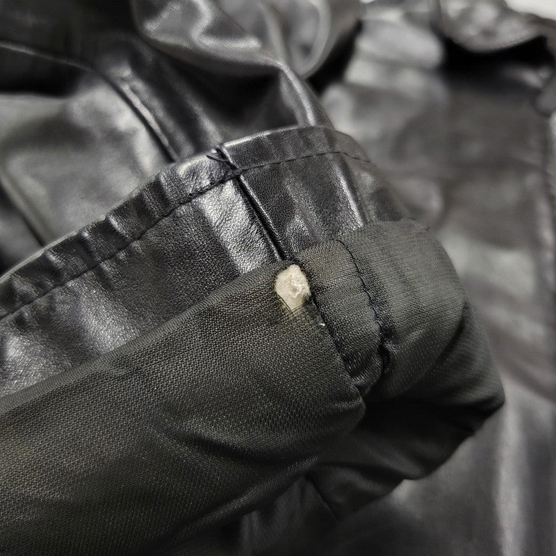 【中古品】【メンズ】 PORSCHE ポルシェ LEATHER JACKET レザージャケット アウター 146-260617-as-01-izu サイズ：L カラー：ブラック 万代Net店