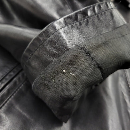 【中古品】【メンズ】 PORSCHE ポルシェ LEATHER JACKET レザージャケット アウター 146-260617-as-01-izu サイズ：L カラー：ブラック 万代Net店