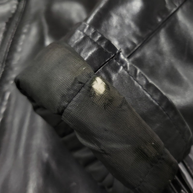 【中古品】【メンズ】 PORSCHE ポルシェ LEATHER JACKET レザージャケット アウター 146-260617-as-01-izu サイズ：L カラー：ブラック 万代Net店