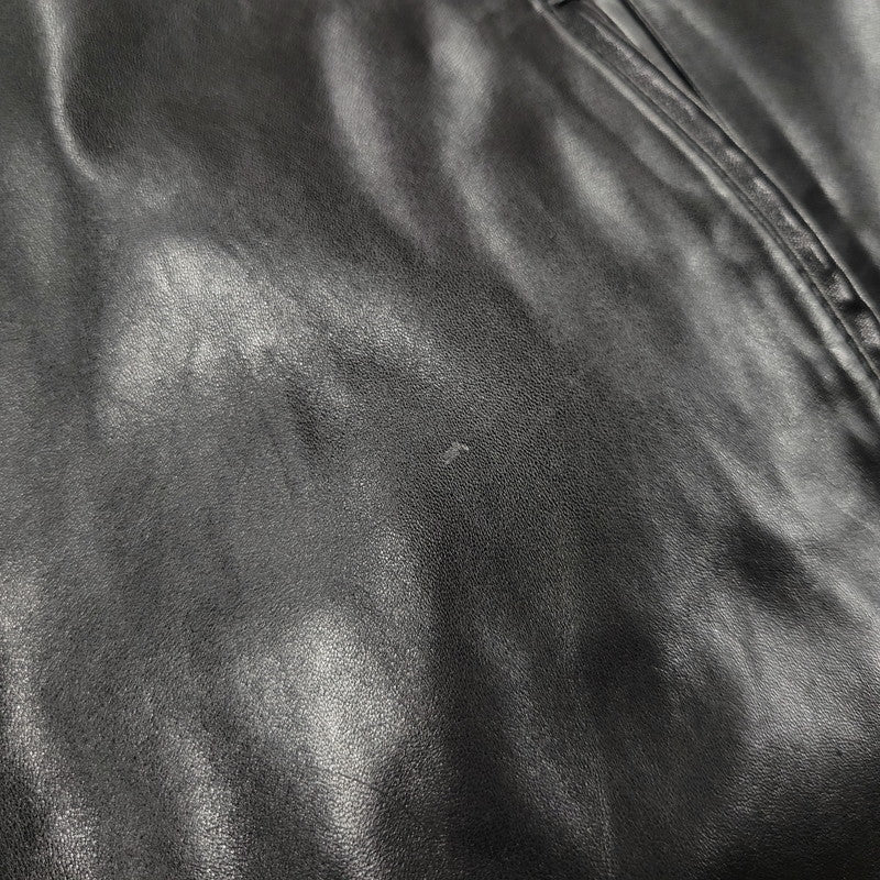 【中古品】【メンズ】 PORSCHE ポルシェ LEATHER JACKET レザージャケット アウター 146-260617-as-01-izu サイズ：L カラー：ブラック 万代Net店