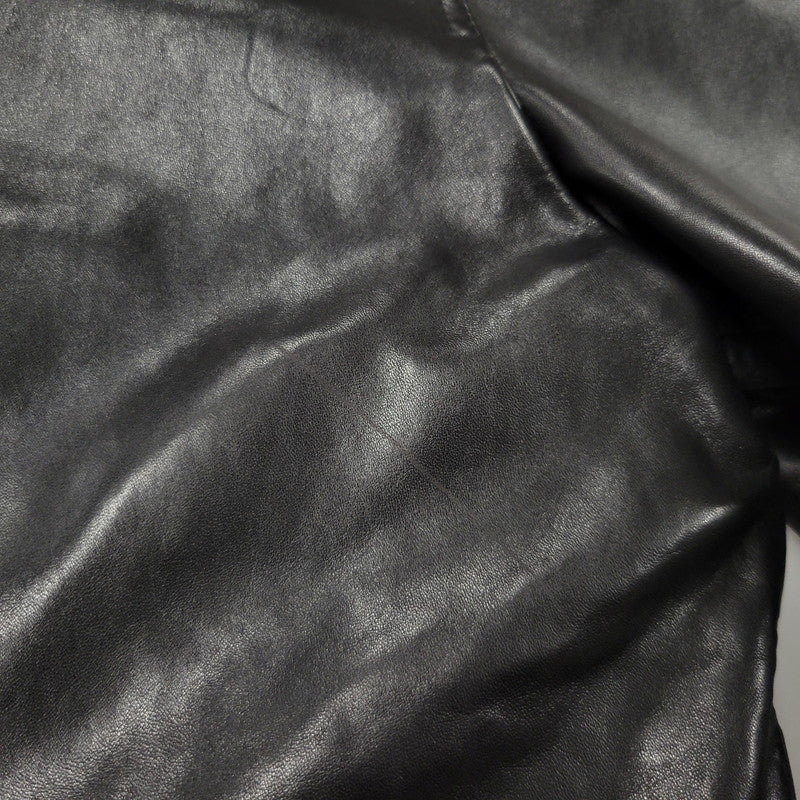 【中古品】【メンズ】 PORSCHE ポルシェ LEATHER JACKET レザージャケット アウター 146-260617-as-01-izu サイズ：L カラー：ブラック 万代Net店