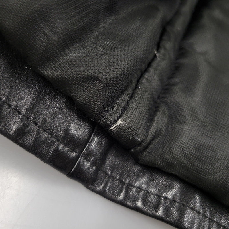 【中古品】【メンズ】 PORSCHE ポルシェ LEATHER JACKET レザージャケット アウター 146-260617-as-01-izu サイズ：L カラー：ブラック 万代Net店