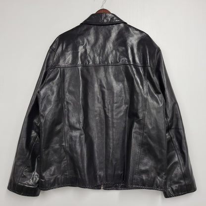 【中古品】【メンズ】 PORSCHE ポルシェ LEATHER JACKET レザージャケット アウター 146-260617-as-01-izu サイズ：L カラー：ブラック 万代Net店
