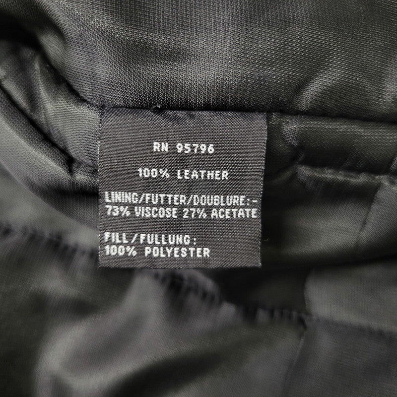 【中古品】【メンズ】 PORSCHE ポルシェ LEATHER JACKET レザージャケット アウター 146-260617-as-01-izu サイズ：L カラー：ブラック 万代Net店
