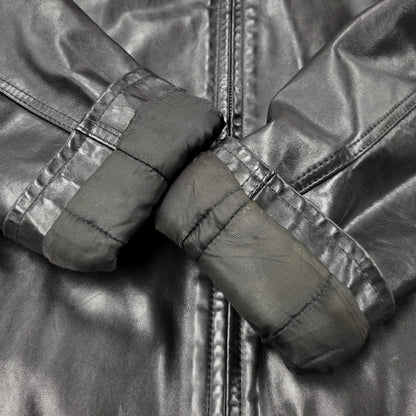 【中古品】【メンズ】 PORSCHE ポルシェ LEATHER JACKET レザージャケット アウター 146-260617-as-01-izu サイズ：L カラー：ブラック 万代Net店