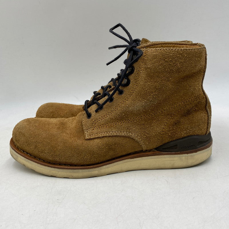 【中古品】【メンズ】 VISVIM ビズビム VIRGIL BUS 09IER BOOTS-FOLK SUEDE ヴァージル ブリゲイディア ブーツ フォーク スウェード シューズ 靴 164-260618-cs-04-izu サイズ：US 09 カラー：ブラウン 万代Net店