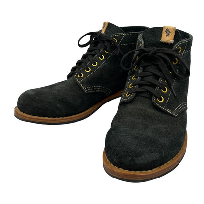 【中古品】【メンズ】 VISVIM ビズビム VIRGIL BRIGADIER BOOTS-FOLK SUEDE ヴァージル ブリゲイディア ブーツ フォーク スウェード シューズ 靴 164-260618-cs-03-izu サイズ：US 09 カラー：ブラック 万代Net店