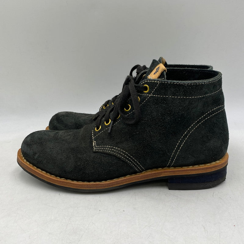 【中古品】【メンズ】 VISVIM ビズビム VIRGIL BRIGADIER BOOTS-FOLK SUEDE ヴァージル ブリゲイディア ブーツ フォーク スウェード シューズ 靴 164-260618-cs-03-izu サイズ：US 09 カラー：ブラック 万代Net店