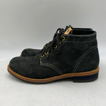 【中古品】【メンズ】 VISVIM ビズビム VIRGIL BRIGADIER BOOTS-FOLK SUEDE ヴァージル ブリゲイディア ブーツ フォーク スウェード シューズ 靴 164-260618-cs-03-izu サイズ：US 09 カラー：ブラック 万代Net店