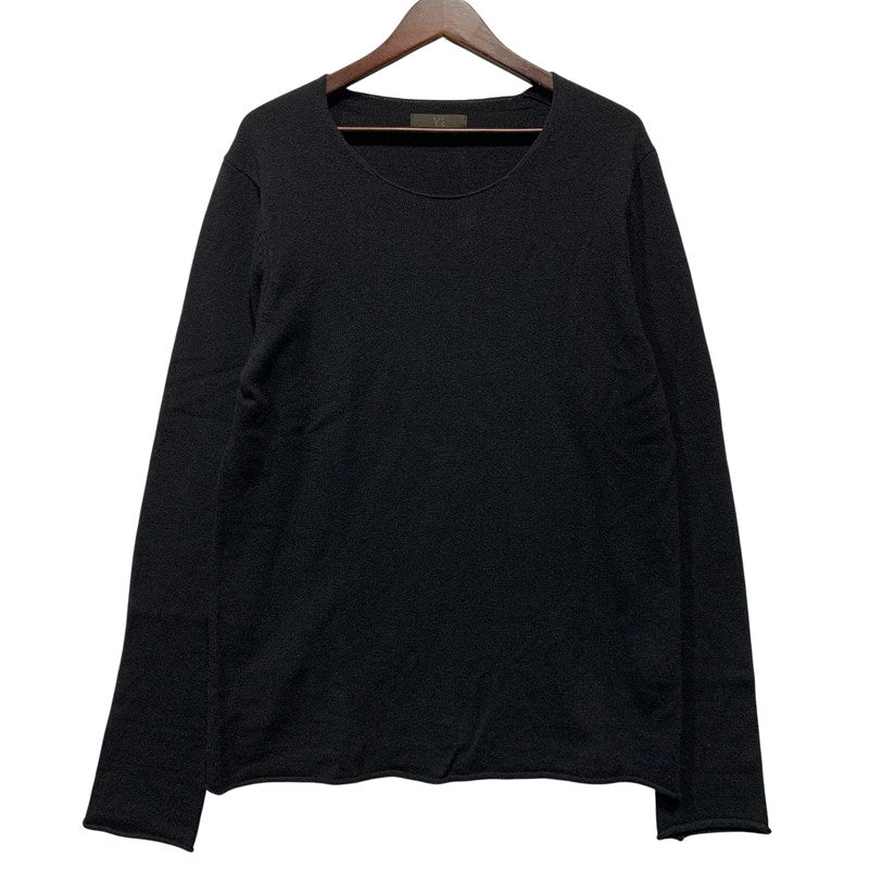 【中古品】【メンズ】 Y's for men ワイズ フォー メン CREW NECK KNIT MB-K04-168 クルーネック ニット 長袖 140-260629-as-17-izu サイズ：3 カラー：ブラック 万代Net店