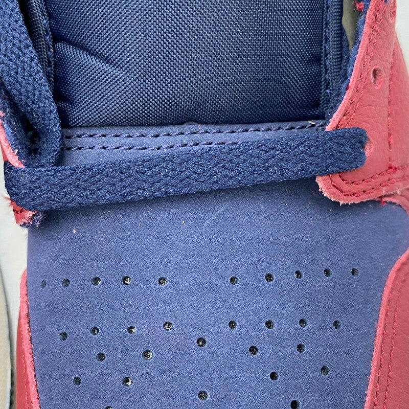 【中古美品】【メンズ】 NIKE ナイキ IO7449-600 AIR JORDAN 1 MID エア ジョーダン ワン ミッド スニーカー シューズ 靴 160-260618-cs-01-izu サイズ：26.5 カラー：TEAM RED/PALE VANILLA-OBSIDIAN 万代Net店