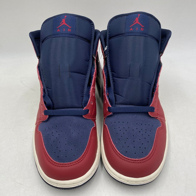 【中古美品】【メンズ】 NIKE ナイキ IO7449-600 AIR JORDAN 1 MID エア ジョーダン ワン ミッド スニーカー シューズ 靴 160-260618-cs-01-izu サイズ：26.5 カラー：TEAM RED/PALE VANILLA-OBSIDIAN 万代Net店