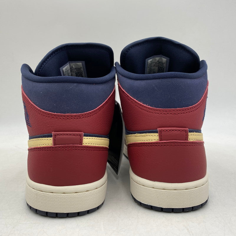 【中古美品】【メンズ】 NIKE ナイキ IO7449-600 AIR JORDAN 1 MID エア ジョーダン ワン ミッド スニーカー シューズ 靴 160-260618-cs-01-izu サイズ：26.5 カラー：TEAM RED/PALE VANILLA-OBSIDIAN 万代Net店