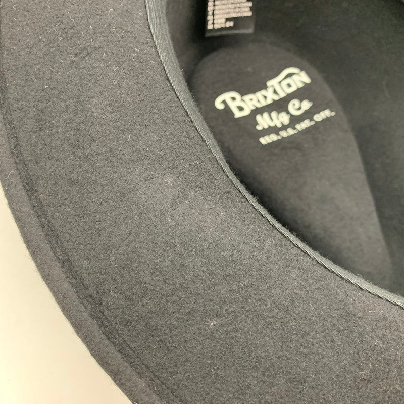 【中古品】【メンズ】 BRIXTON ブリクストン FEDORA HAT フェドラ ハット 帽子 185-260627-cs-16-izu サイズ：L カラー：ブラック 万代Net店