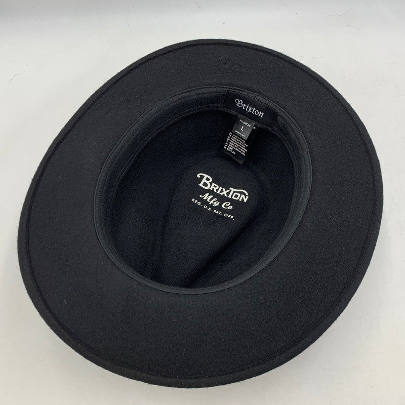 【中古品】【メンズ】 BRIXTON ブリクストン FEDORA HAT フェドラ ハット 帽子 185-260627-cs-16-izu サイズ：L カラー：ブラック 万代Net店