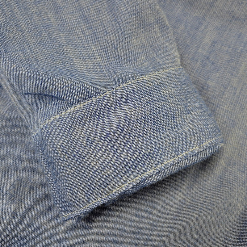 【中古品】【メンズ】 WTAPS ダブルタップス 111GWDT-SHM04 WHO DARES WINS SPREAD LS SHIRT ロングスリーブ シャツ トップス 長袖 142-260710-cs-14-izu サイズ：XL カラー：ブルー 万代Net店