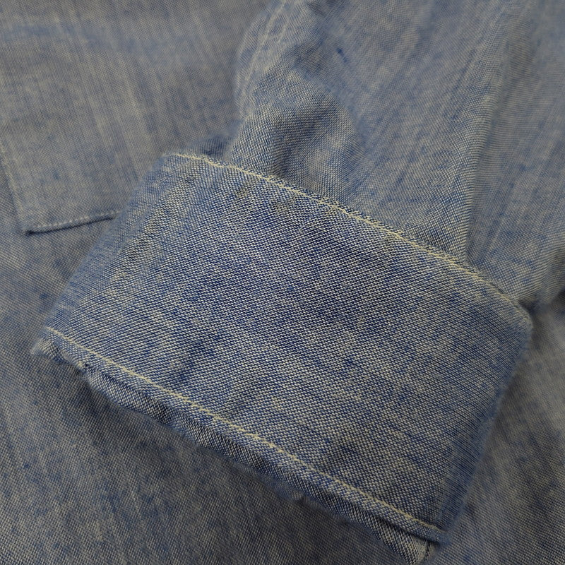 【中古品】【メンズ】 WTAPS ダブルタップス 111GWDT-SHM04 WHO DARES WINS SPREAD LS SHIRT ロングスリーブ シャツ トップス 長袖 142-260710-cs-14-izu サイズ：XL カラー：ブルー 万代Net店