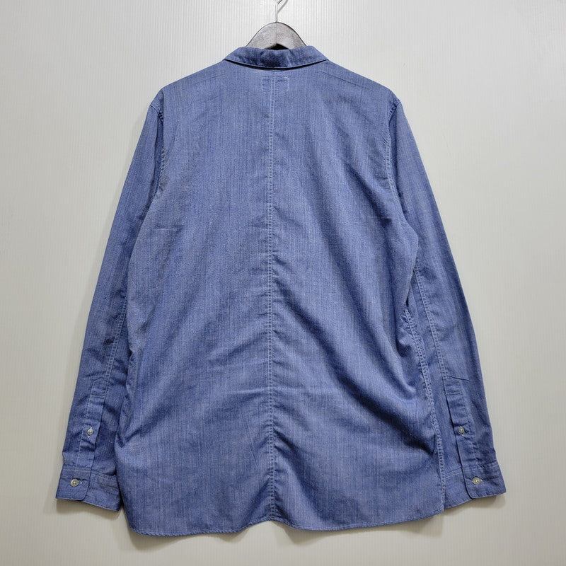 【中古品】【メンズ】 WTAPS ダブルタップス 111GWDT-SHM04 WHO DARES WINS SPREAD LS SHIRT ロングスリーブ シャツ トップス 長袖 142-260710-cs-14-izu サイズ：XL カラー：ブルー 万代Net店