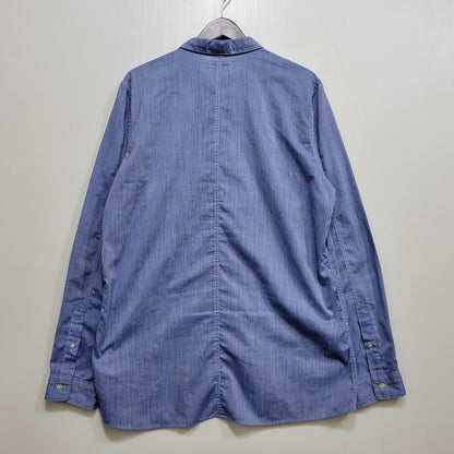 【中古品】【メンズ】 WTAPS ダブルタップス 111GWDT-SHM04 WHO DARES WINS SPREAD LS SHIRT ロングスリーブ シャツ トップス 長袖 142-260710-cs-14-izu サイズ：XL カラー：ブルー 万代Net店