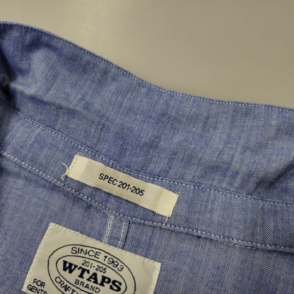 【中古品】【メンズ】 WTAPS ダブルタップス 111GWDT-SHM04 WHO DARES WINS SPREAD LS SHIRT ロングスリーブ シャツ トップス 長袖 142-260710-cs-14-izu サイズ：XL カラー：ブルー 万代Net店