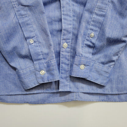 【中古品】【メンズ】 WTAPS ダブルタップス 111GWDT-SHM04 WHO DARES WINS SPREAD LS SHIRT ロングスリーブ シャツ トップス 長袖 142-260710-cs-14-izu サイズ：XL カラー：ブルー 万代Net店
