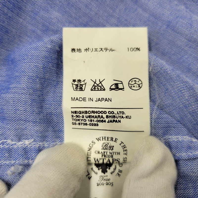【中古品】【メンズ】 WTAPS ダブルタップス 111GWDT-SHM04 WHO DARES WINS SPREAD LS SHIRT ロングスリーブ シャツ トップス 長袖 142-260710-cs-14-izu サイズ：XL カラー：ブルー 万代Net店