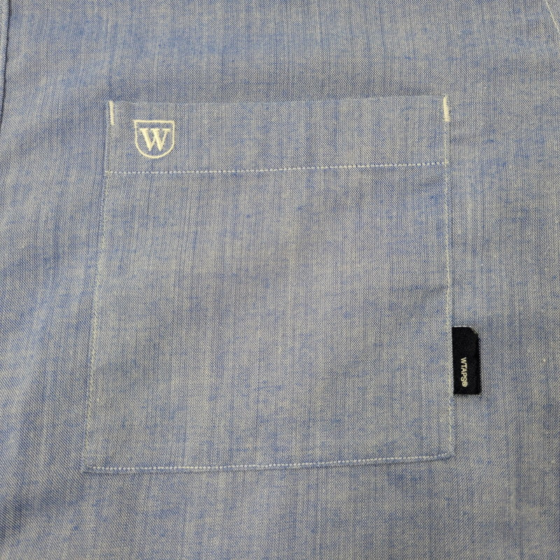 【中古品】【メンズ】 WTAPS ダブルタップス 111GWDT-SHM04 WHO DARES WINS SPREAD LS SHIRT ロングスリーブ シャツ トップス 長袖 142-260710-cs-14-izu サイズ：XL カラー：ブルー 万代Net店