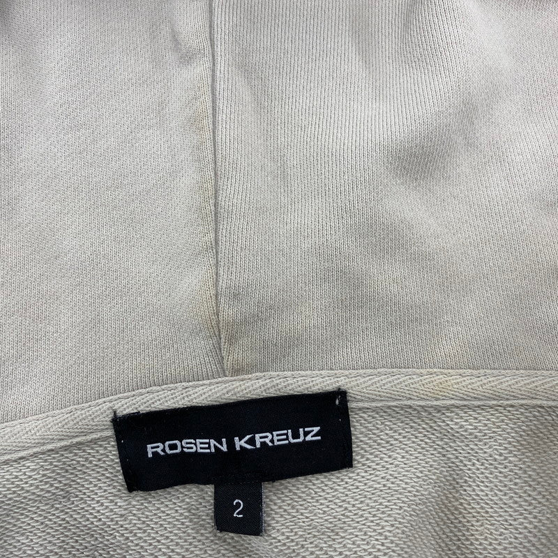 【中古品】【メンズ】 ROSEN KREUZ ローゼンクロイツ 143124 WASHED ZIP UP PARKA ウォッシュド ジップ アップ パーカー トップス 長袖 142-260618-cs-12-izu サイズ：2 カラー：グレー系 万代Net店