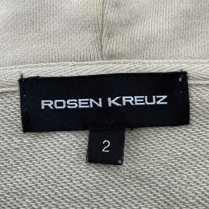 【中古品】【メンズ】 ROSEN KREUZ ローゼンクロイツ 143124 WASHED ZIP UP PARKA ウォッシュド ジップ アップ パーカー トップス 長袖 142-260618-cs-12-izu サイズ：2 カラー：グレー系 万代Net店