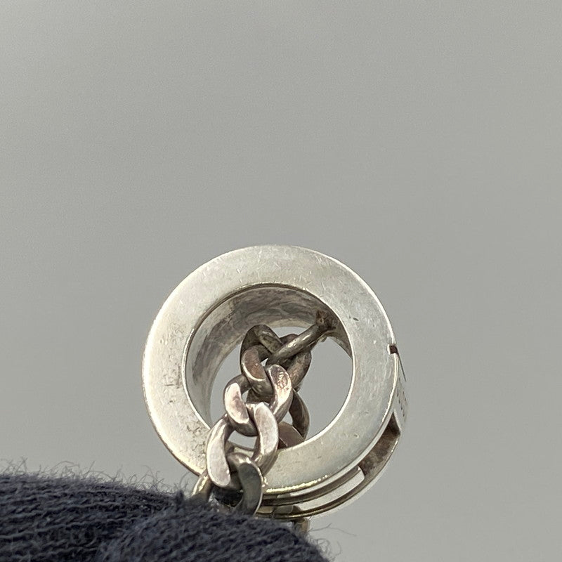 【中古品】【メンズ/レディース】 GUCCI グッチ 925 CUTOUT G RING NECKLACE カットアウト ジー リング ネックレス アクセサリー 182-260618-cs-05-izu カラー：シルバー 万代Net店