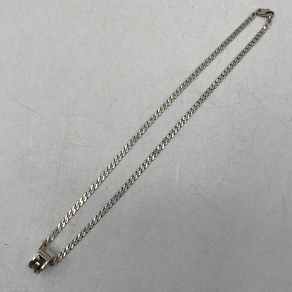 【中古品】【メンズ/レディース】 GUCCI グッチ 925 CUTOUT G RING NECKLACE カットアウト ジー リング ネックレス アクセサリー 182-260618-cs-05-izu カラー：シルバー 万代Net店