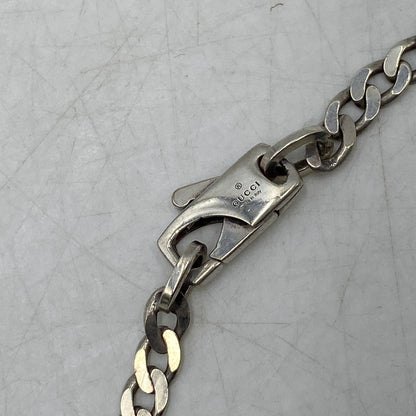 【中古品】【メンズ/レディース】 GUCCI グッチ 925 CUTOUT G RING NECKLACE カットアウト ジー リング ネックレス アクセサリー 182-260618-cs-05-izu カラー：シルバー 万代Net店