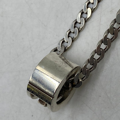 【中古品】【メンズ/レディース】 GUCCI グッチ 925 CUTOUT G RING NECKLACE カットアウト ジー リング ネックレス アクセサリー 182-260618-cs-05-izu カラー：シルバー 万代Net店
