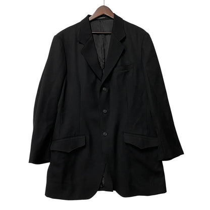 【中古品】【メンズ】 Y'S FOR MAN ワイズフォーメン MJ-J11-134 23AW WOOL GABARDINE JACKET ウール ギャバジン ジャケット アウター 140-260618-cs-07-izu サイズ：2 カラー：ブラック 万代Net店