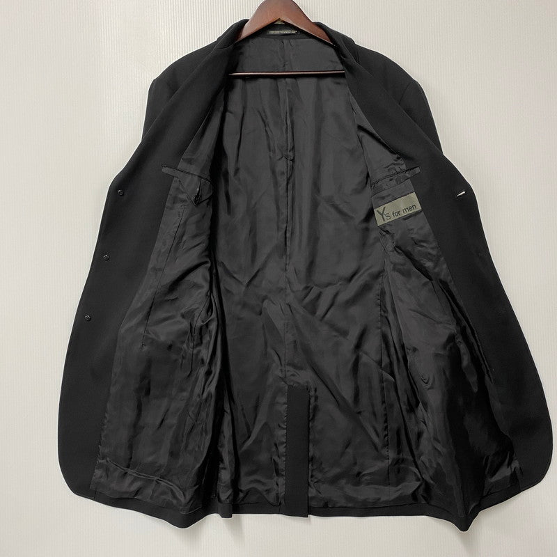 【中古品】【メンズ】 Y'S FOR MAN ワイズフォーメン MJ-J11-134 23AW WOOL GABARDINE JACKET ウール ギャバジン ジャケット アウター 140-260618-cs-07-izu サイズ：2 カラー：ブラック 万代Net店