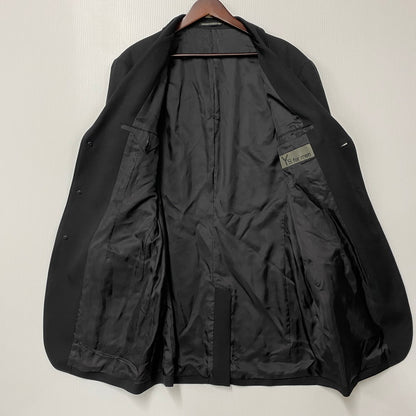 【中古品】【メンズ】 Y'S FOR MAN ワイズフォーメン MJ-J11-134 23AW WOOL GABARDINE JACKET ウール ギャバジン ジャケット アウター 140-260618-cs-07-izu サイズ：2 カラー：ブラック 万代Net店