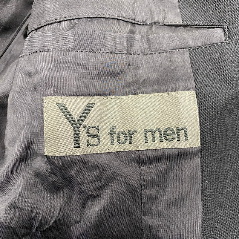 【中古品】【メンズ】 Y'S FOR MAN ワイズフォーメン MJ-J11-134 23AW WOOL GABARDINE JACKET ウール ギャバジン ジャケット アウター 140-260618-cs-07-izu サイズ：2 カラー：ブラック 万代Net店