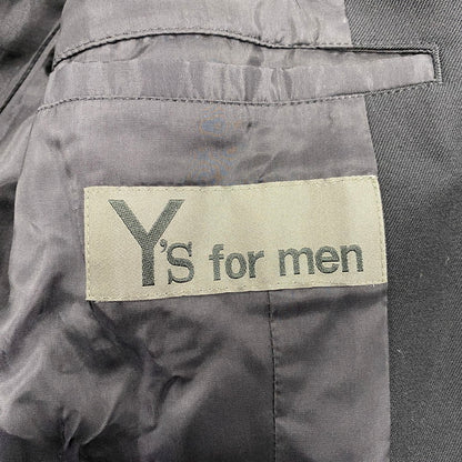 【中古品】【メンズ】 Y'S FOR MAN ワイズフォーメン MJ-J11-134 23AW WOOL GABARDINE JACKET ウール ギャバジン ジャケット アウター 140-260618-cs-07-izu サイズ：2 カラー：ブラック 万代Net店