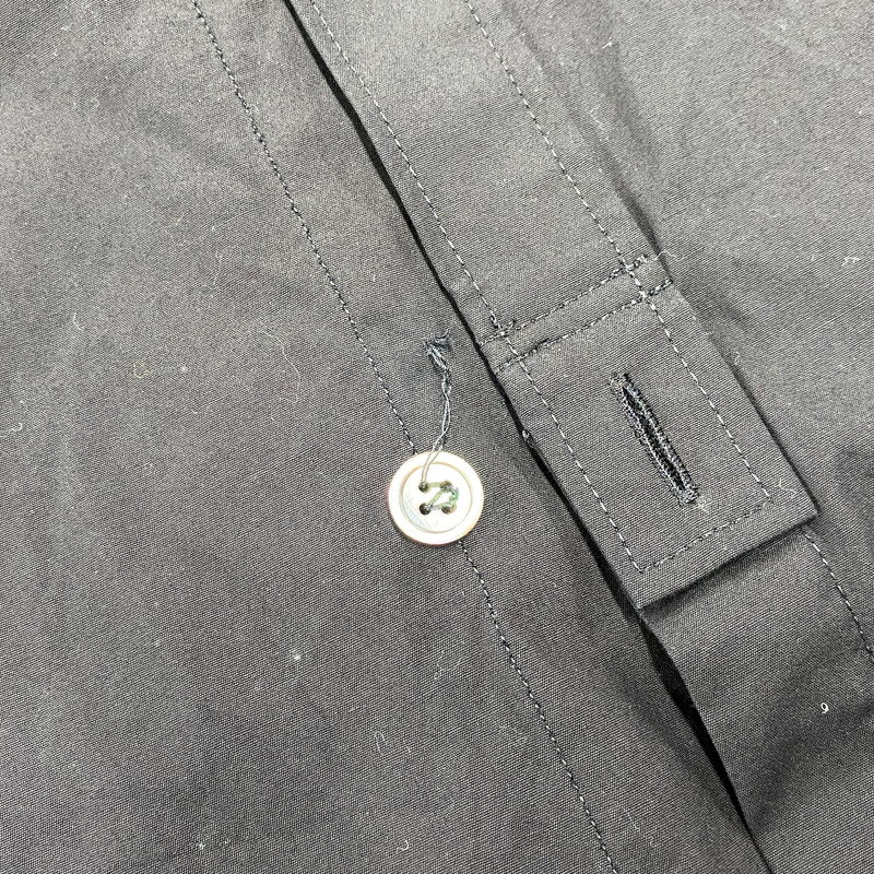 【中古品】【メンズ】 Y'S FOR MAN ワイズフォーメン MJ-B07-017 COTTON BROADCLOTH PANEL SHIRT WITH COLLAR CORD DETAIL コットン ブロードクロス パネル シャツ ウィズ カラー コード ディテール トップス 長袖 140-260618-cs-06-izu サイズ：2 カラー：ブラック 万代Net店
