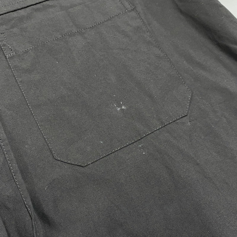 【中古品】【メンズ】 Y'S FOR MAN ワイズフォーメン MJ-B07-017 COTTON BROADCLOTH PANEL SHIRT WITH COLLAR CORD DETAIL コットン ブロードクロス パネル シャツ ウィズ カラー コード ディテール トップス 長袖 140-260618-cs-06-izu サイズ：2 カラー：ブラック 万代Net店
