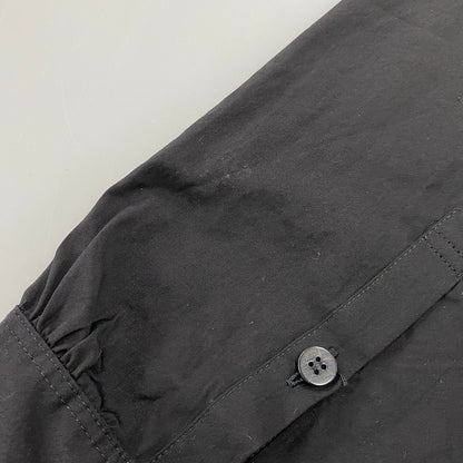 【中古品】【メンズ】 Y'S FOR MAN ワイズフォーメン MJ-B07-017 COTTON BROADCLOTH PANEL SHIRT WITH COLLAR CORD DETAIL コットン ブロードクロス パネル シャツ ウィズ カラー コード ディテール トップス 長袖 140-260618-cs-06-izu サイズ：2 カラー：ブラック 万代Net店