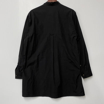 【中古品】【メンズ】 Y'S FOR MAN ワイズフォーメン MJ-B07-017 COTTON BROADCLOTH PANEL SHIRT WITH COLLAR CORD DETAIL コットン ブロードクロス パネル シャツ ウィズ カラー コード ディテール トップス 長袖 140-260618-cs-06-izu サイズ：2 カラー：ブラック 万代Net店