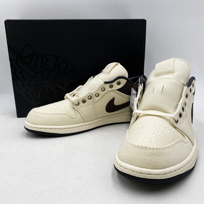 【中古美品】【メンズ】 NIKE ナイキ IB8058-110 AIR JORDAN 1 LOW PRM エア ジョーダン ワン ロー プレミアム スニーカー シューズ 靴 160-260618-cs-02-izu サイズ：29.5cm カラー：PALE IVORY/BAROQUE BROWN 万代Net店