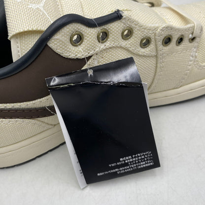 【中古美品】【メンズ】 NIKE ナイキ IB8058-110 AIR JORDAN 1 LOW PRM エア ジョーダン ワン ロー プレミアム スニーカー シューズ 靴 160-260618-cs-02-izu サイズ：29.5cm カラー：PALE IVORY/BAROQUE BROWN 万代Net店