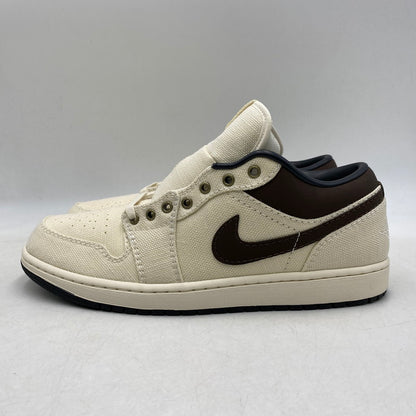 【中古美品】【メンズ】 NIKE ナイキ IB8058-110 AIR JORDAN 1 LOW PRM エア ジョーダン ワン ロー プレミアム スニーカー シューズ 靴 160-260618-cs-02-izu サイズ：29.5cm カラー：PALE IVORY/BAROQUE BROWN 万代Net店